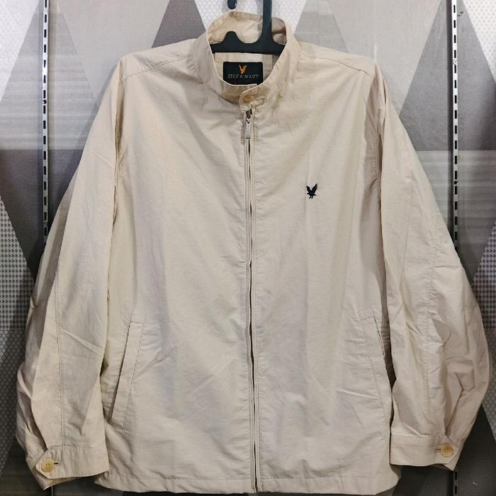JAKET LYLE & SCOTT WINDBREAKER 2 LAYER – CREAM MUDA (ORIGINAL)