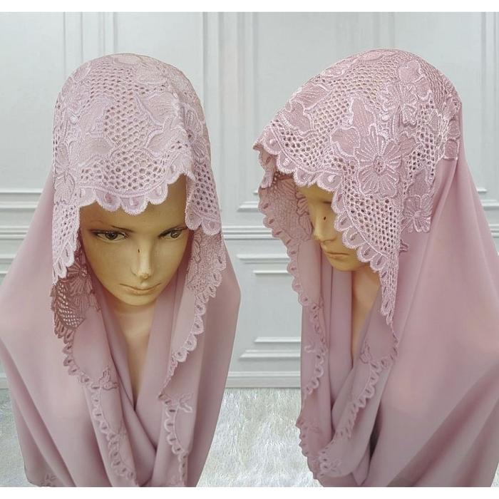 ◤New◢ Hijab Instan Hoodie Bordir / Hudi Jilbab Fashion Yeni Wahid