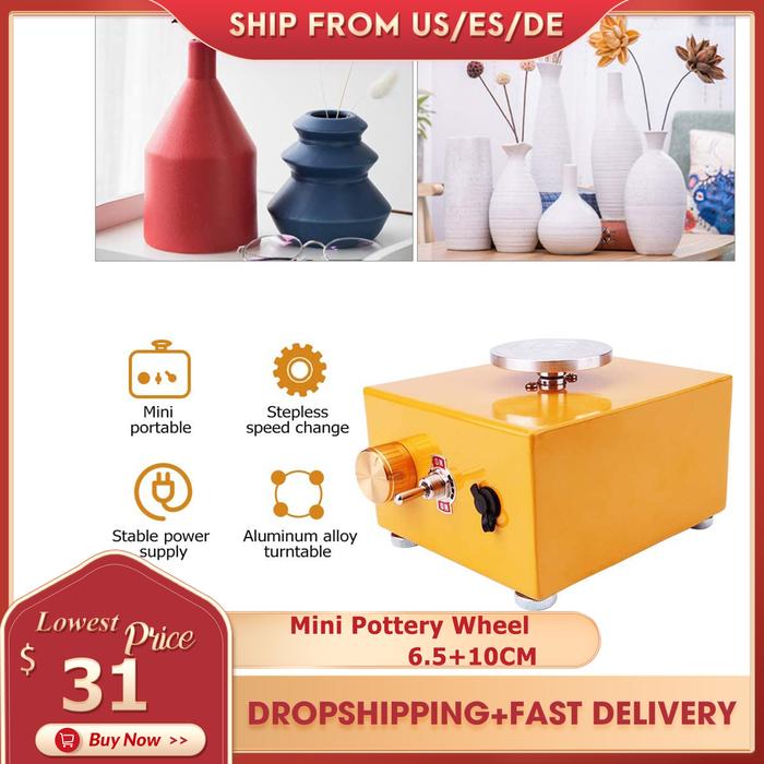 Mini Pottery Wheel Turntable Mini Pottery Machine Electric Pottery