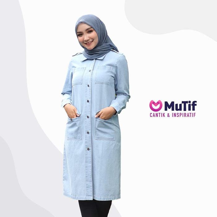 TUNIK JEANS MUTIF LEXUS LIGHT BLUE