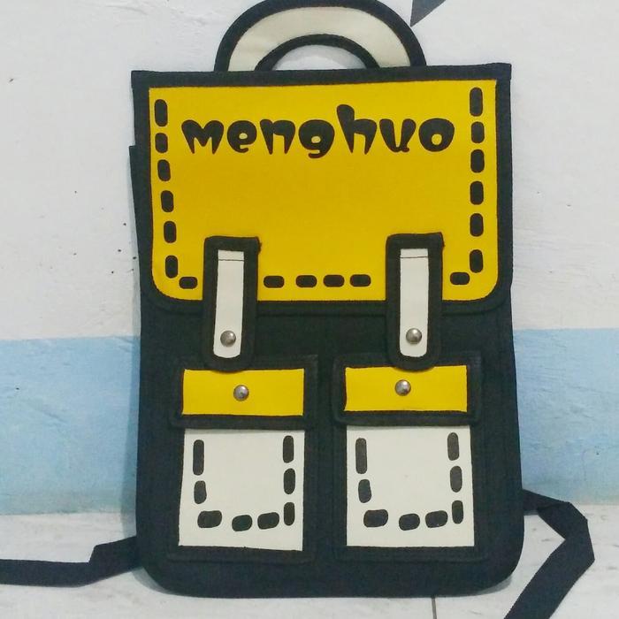 PROMO Tas Ransel Motif 2D Kartun Komik
