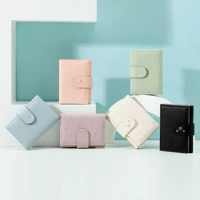 D241 DOMPET WANITA MINI LIPAT IMPORT MOTIF BUNGA LUCU CANTIK REAL PIC MURAH TERBARU