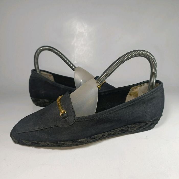 Bally original leather loafers Italian 35 size woman shoes