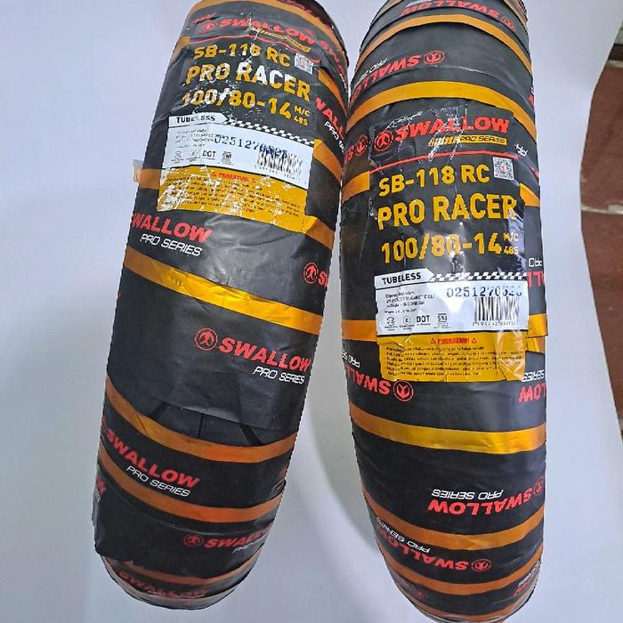swallow pro series pro racer 100/80-14 tubeless