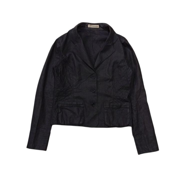 Hiroko Koshino hemp blazer jacket