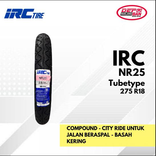 BAN TUBETYPE NR25 275 R18 IRC NEW ORIGINAL