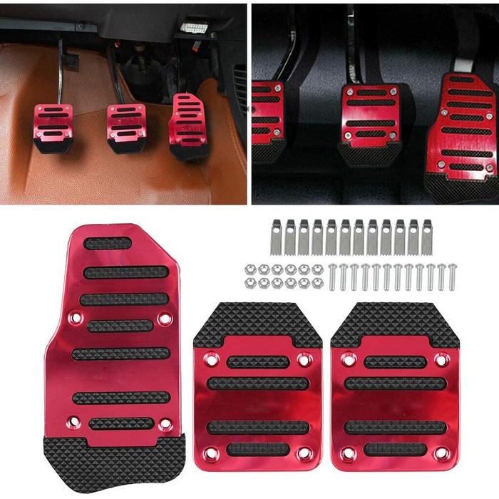 Cover Pedal Mobil Manual Matic Cover Pedal Gas Rem Kopling Mobil Manual Pelindung Karet Pedal Gigi C