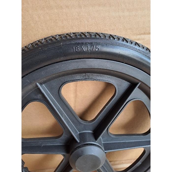 pelek berikut ban Mati Kursi Roda Ukuran 16x1.75 / 16 x 1 75