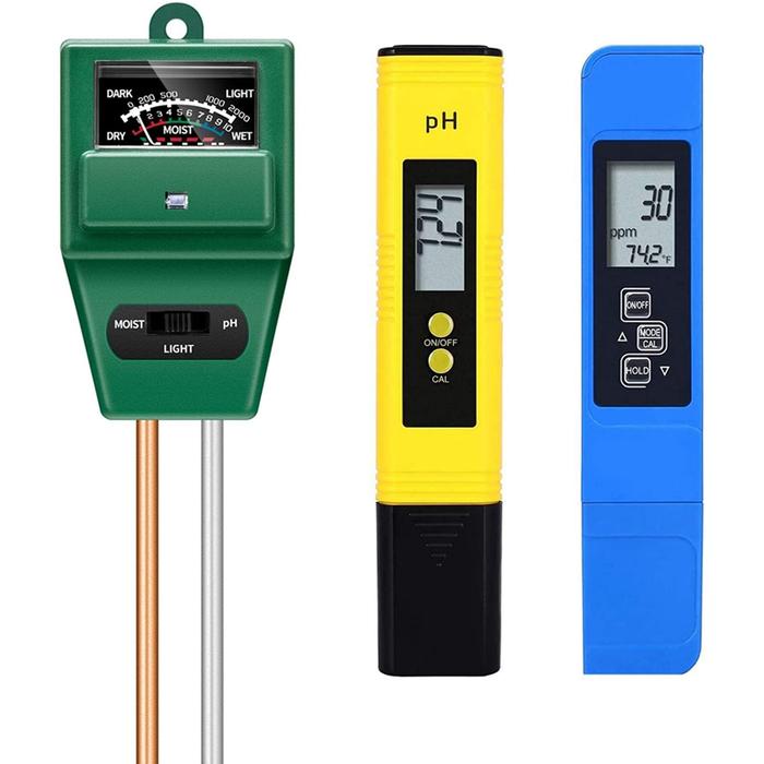 PH Meter, TDS PPM Meter,Soil PH Tester,PH/EC Digital Kit, Soil Tester