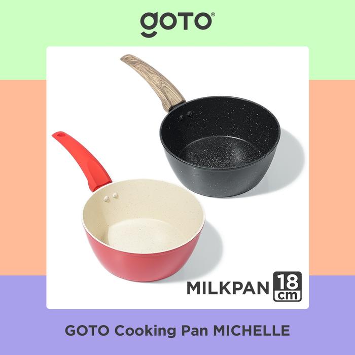 TERMURAH Goto h 18 Cm Milkpan Panci Wajan Marble Granit Induksi READY STOCK