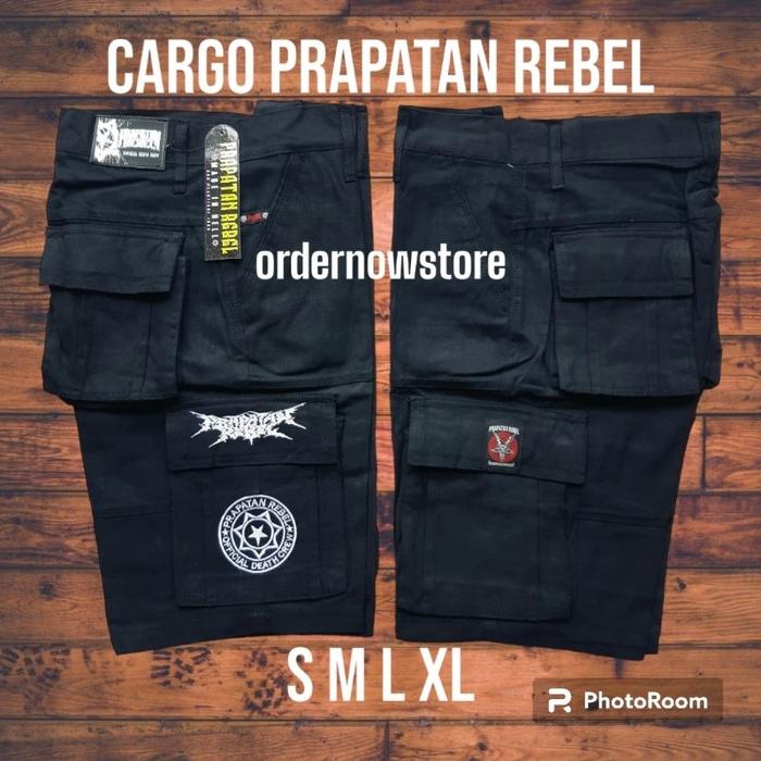 best seller celana pendek cargo kempol pdl metal prapatan rebel bandung original S M L XL bintang pu