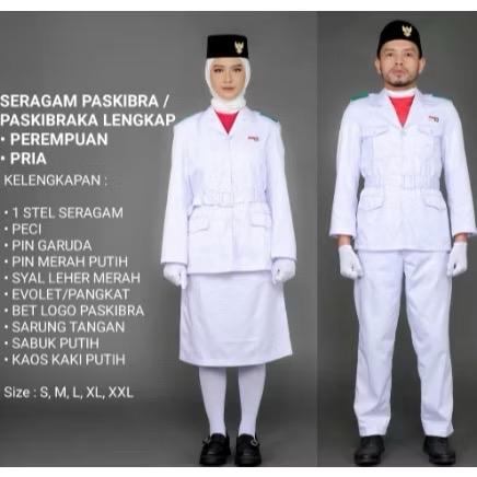 Seragam SETELAN Paskibra / Setelan Baju PASKIBRAKA / Stelan Baju PDU 1 ( SMP DAN SMA )