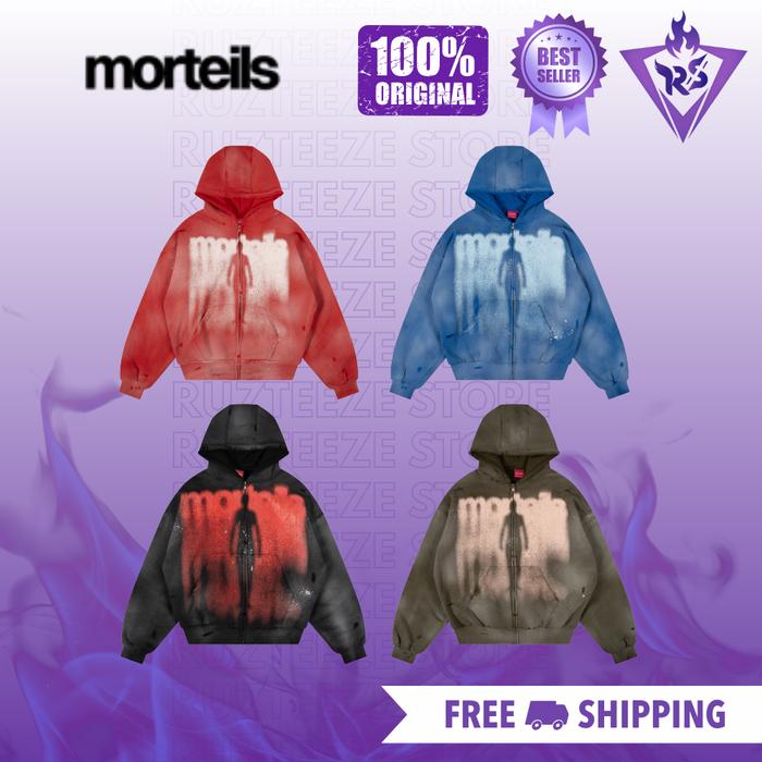 [ORIGINAL 100%] Hoodie MORTEILS DECONST Limited Edition | Zip Morteils Original | Morteils Deconst T