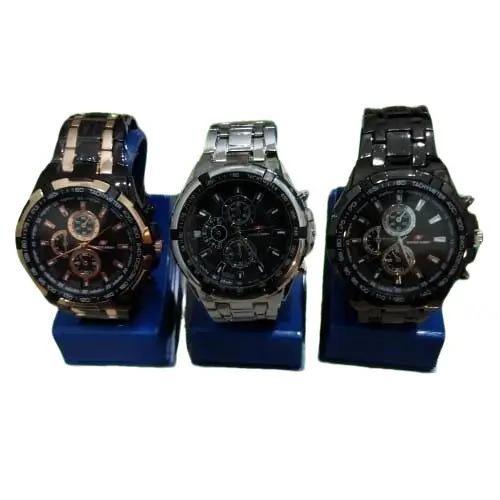 Grosiran Jam Tangan Pria / Cowok Swiss Army Tali Rantai dan tali Karet Made Fashion Chrono Variasi &