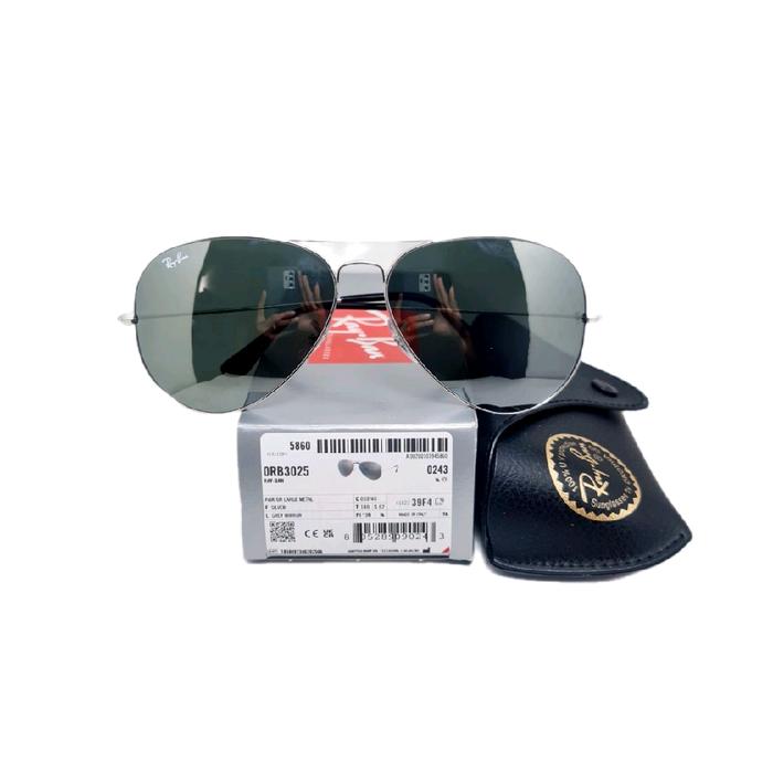Kacamata Hitam Sunglasses Rayban Aviator RB3025 003/40 62-14-140 Grey Mirror 3N original