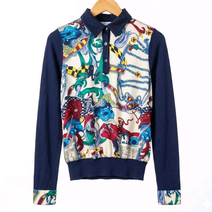 Vintage Lacoste Ladies -95 Knitwear dengan Desain Unik dan Warna-warni untuk Tampilan Elegan