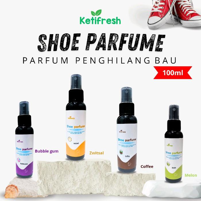 Ketifresh Parfum Sepatu Helm 100ml Anti Bakteri Penghilang Bau Serbaguna untuk Shoes & Selempang Wan