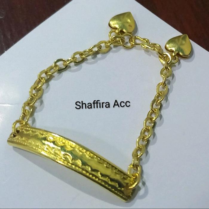 GELANG TANGAN PLAT UKIR KHAS JEPARA BAHAN KUNINGAN ASLI PREMIUM ANTI KARAT UKURAN LENGKAP