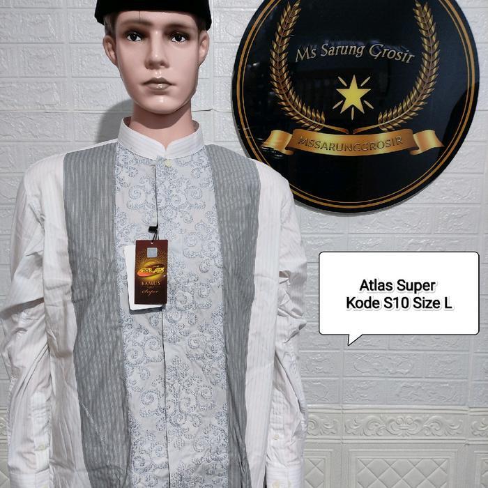 Terbaru Bamus Baju Koko Atlas Super  Behaestex Motif Muslim