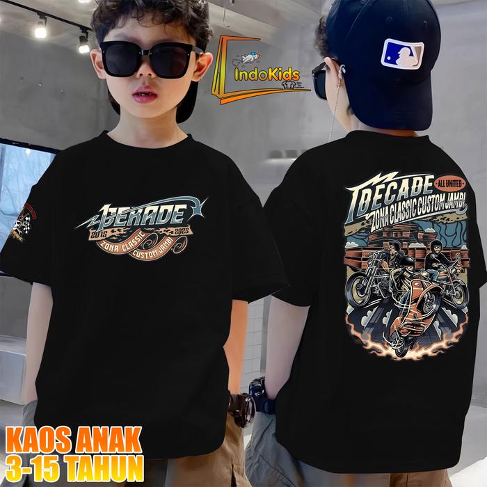 Kaos anak KAOS CB 1 DEKADE - ZONA CLASIK CUSTOM - 1 DEKADE CB - CB POLICE - CB SEWINDU - CB HOLIC - 