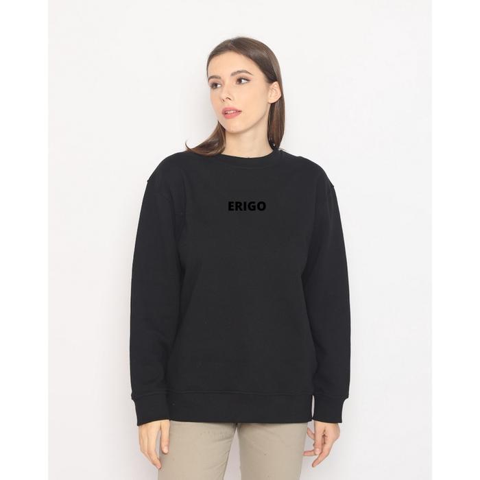 Sweater Crewneck Cowok Erigo / Sweater Erigo Hitam Pria Wanita / Crewneck Erigo Distro Murah / sweat