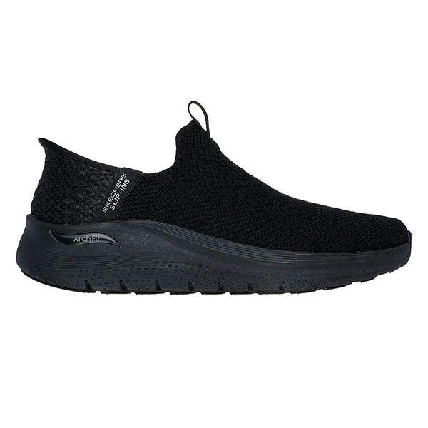 Skechers arch fit 2.0 slip on men's sneakers original sepatu kasual pria hitam
