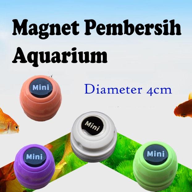 Mini magnet pembersih kaca aquarium aquascape scraper sobo