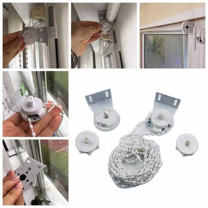 28/38Mm Aksesori Roler Blind Jendela Bracket Roller Blind Chain Bead Chain For Gorden Roller Blind/G