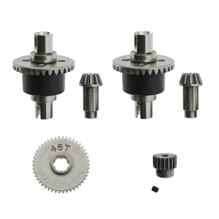 Metal Differential and Gear Set for SCY 16101 16102 16103 16201 Pro 1/16 Brushless RC Car Upgrades P