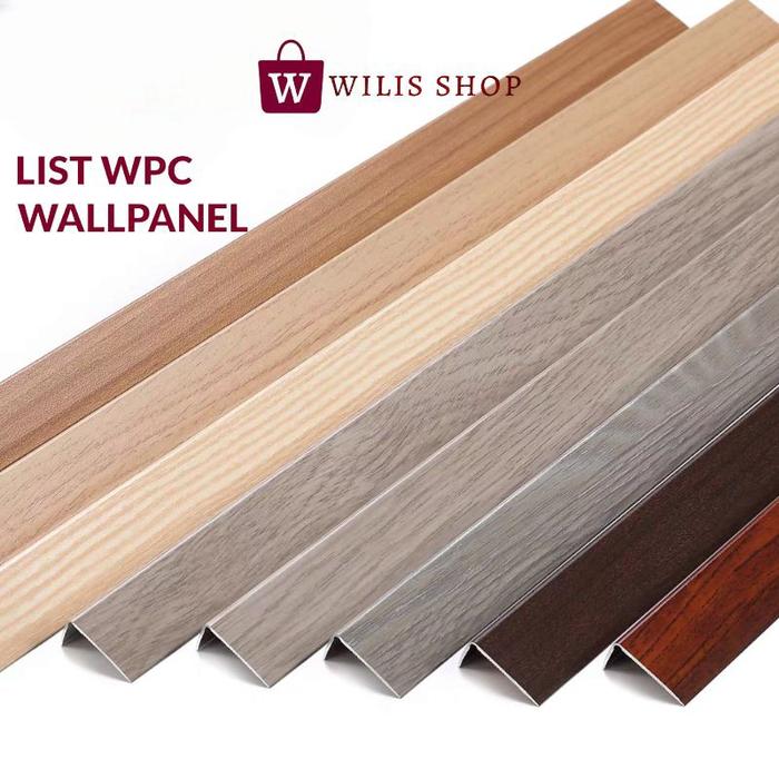 ORIGINAL [2,9 METER] LIST SUDUT SIKU L WPC / LIST PENUTUP WPC PERNG WPANEL WPC SIKU TANGGA BAHAN PVC