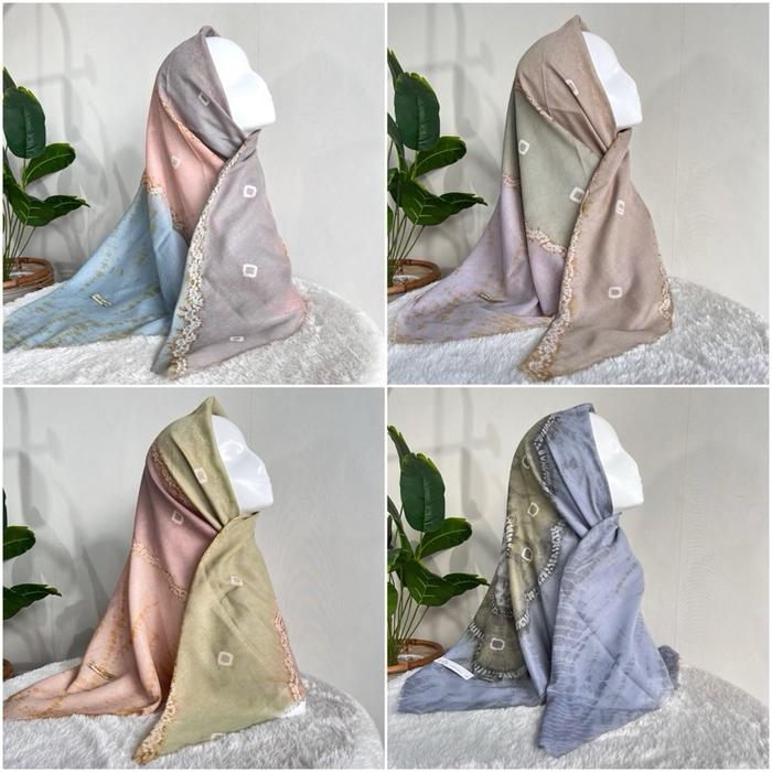Voile Abstrak Batik Sasirangan Dian Pelangi Voile Dian Pelangi Hijab DP Dian Pelangi