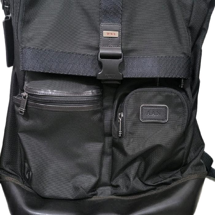 Tumi cypress roll top backpack canvas Pria