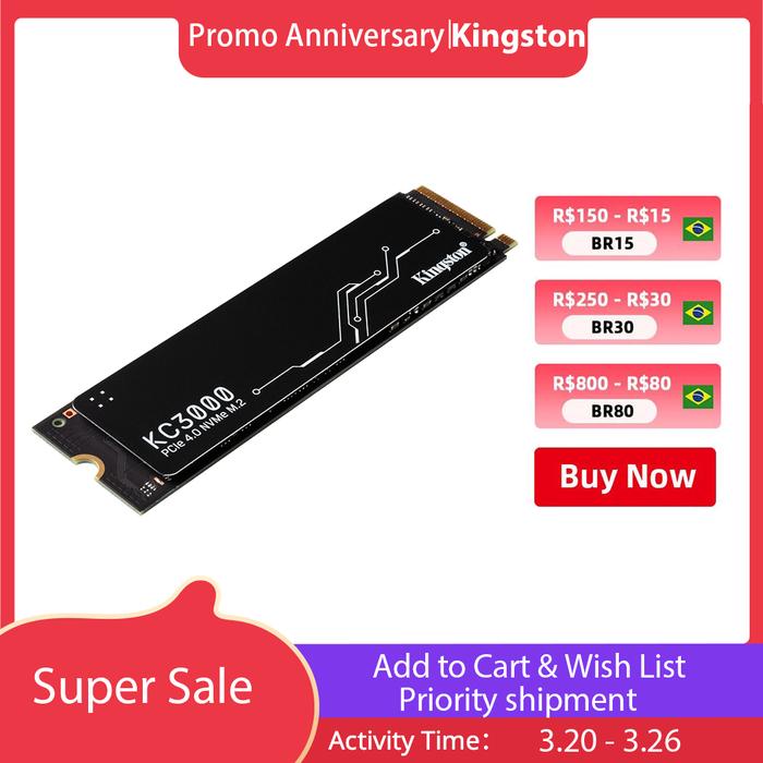 Kingston KC3000 M2 SSD NVMe 512gb 1TB 2tb 4tb SSD M.2 2280 PCIe 4.0