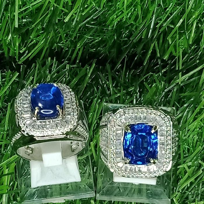 natural cincin permata pria mewah