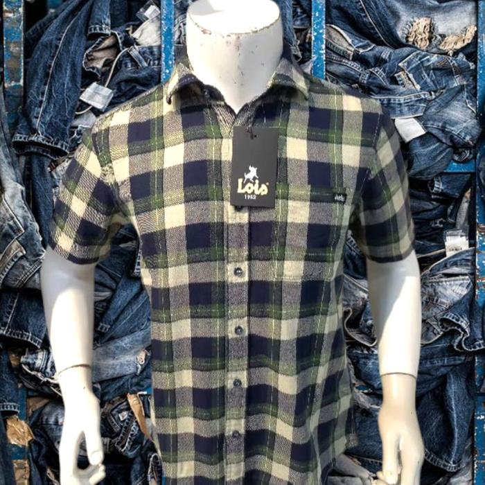 KEMEJA COWOK LOIS JEANS ORIGINAL KUALITAS PREMIUM LENGAN PENDEK TERBARU