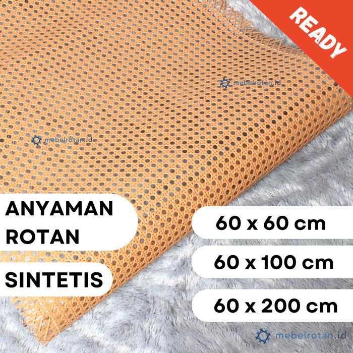 Promo Anyaman Rotan Lembaran Sintetis 60 Cm | Webbing Kembang Tanjung | Ckt Terlaris