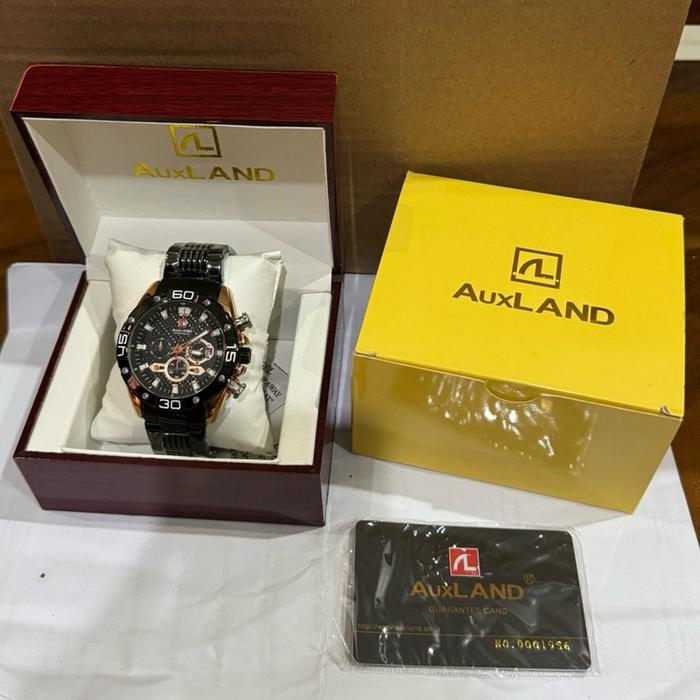 9- AuxLand Jam Tangan Pria AuxLand Dengan Desain Elegan dan Fungsi Chronograph Terbaik