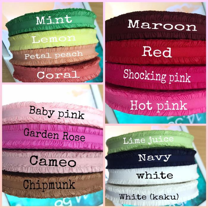 PREMIUM 1 YARD_ KARET FOE RUFFLE /KARET BANDANA RENDA