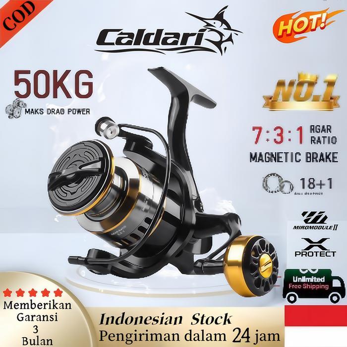new - caldari reel pancing spinning 5.2:1 high speed reel fishing reel gulungan memancing mesin rill