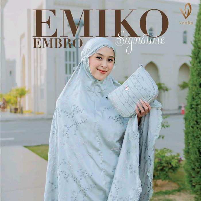 EMIKO EMBRO SIGNATURE PRAYER SET, MUKENA BORDIR PREMIUM