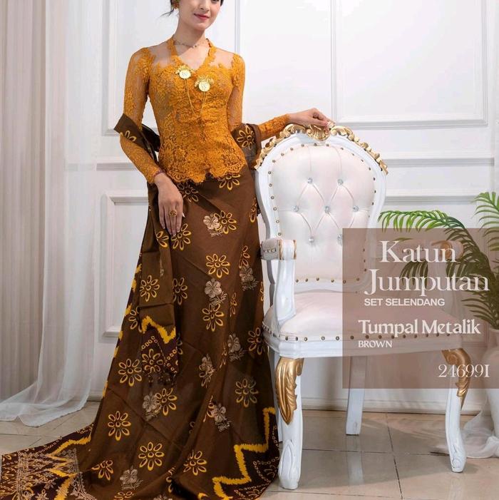 Katu Jumputan set selendang
