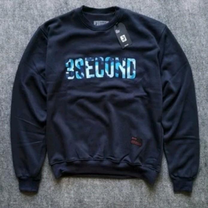 SWEATER HOODIE DISTRO 3SECOND COWOK LENGAN PANJANG TERBARU