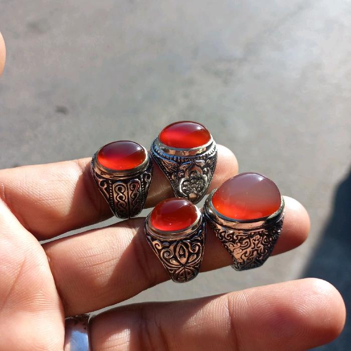 Natural cempaka merah, varian ada 2 jenis cempaka merah dan nukleus alas merah,Hobi koleksi, Cincin 