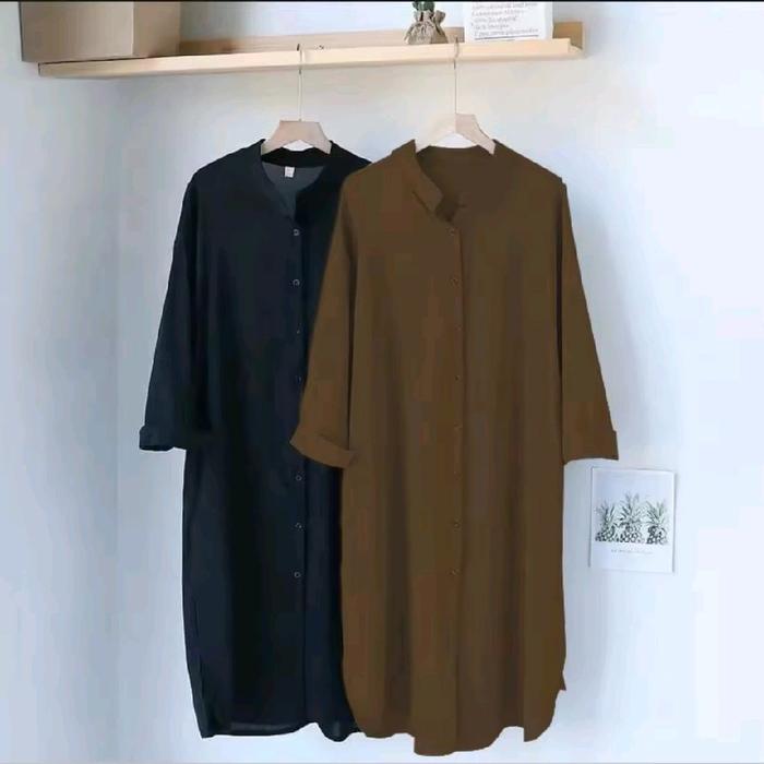 AILEN LONG TUNIK//BAHAN MOSCREEP//TUNIK JUMBO WANITA DEWASA