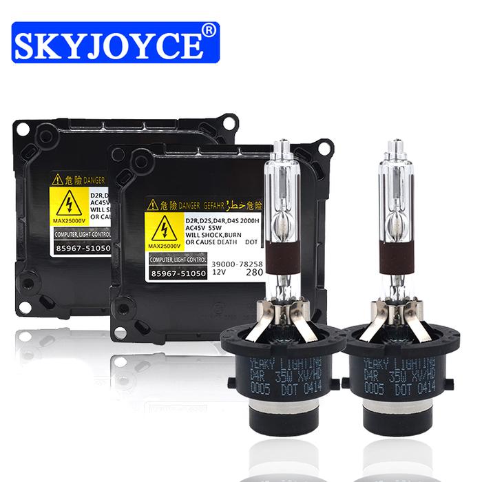 35W Yeaky D2S D4S HID Kit Asli Yeaky 5500K D2S D4S D2R D4R HID Bohlam