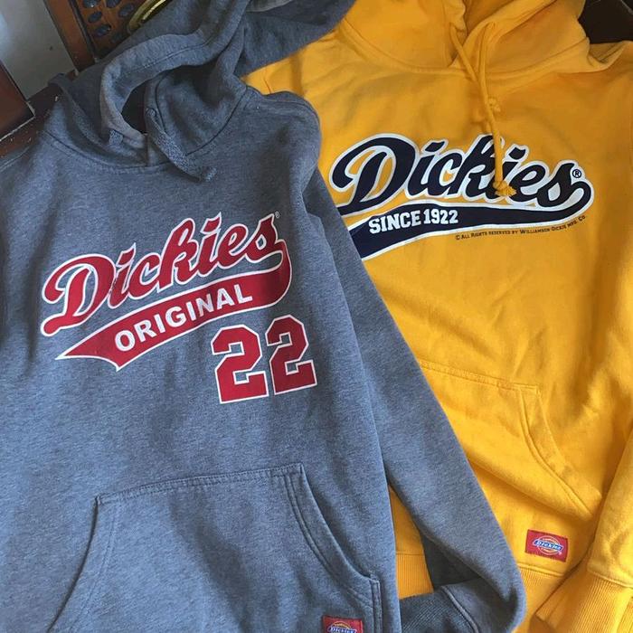 Hoodie Dickies Warna Kuning Abu Size Samall Medium