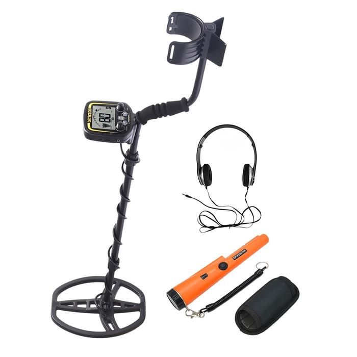 TX-850 Metal Detector+Positioning Stick+Headphone Waterproof Coil LCD