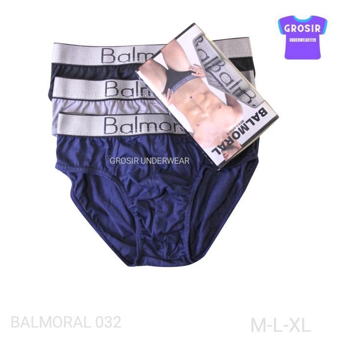 Balmoral Celana Dalam Pria Dewasa BAL A032 Isi 3 pcs Bahan Katun