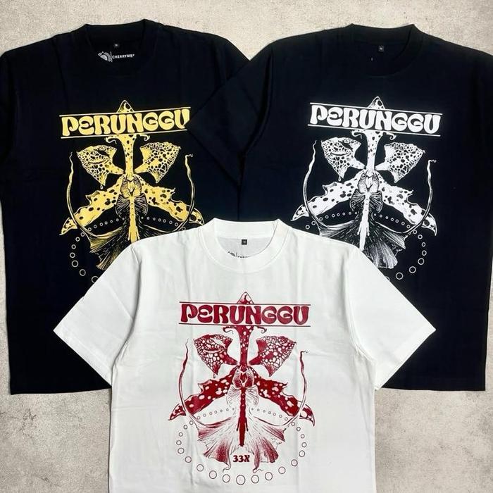 [24S Katun 100%Cotton] Perunggu 33x New merch cotton 24s Free stiker kaos band perunggu 3 motif kaos