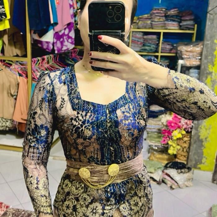 Kebaya metalic prancis slorosky premium